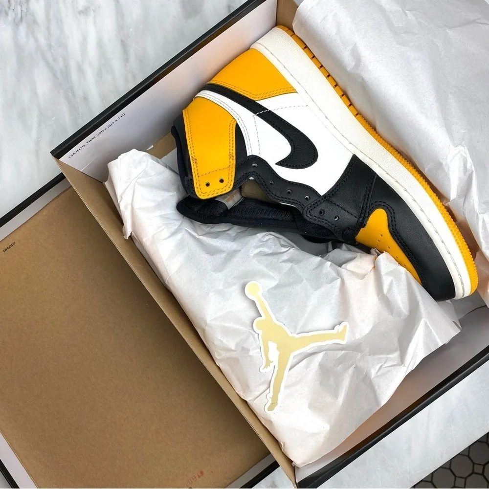 Nike Air Jordan NEW Retro 1 High OG Taxi GS Size‎ 6.5Y Womens Size 8 575441  711